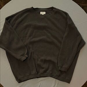 Aerie Men's Dark Gray Crewneck Sweater
